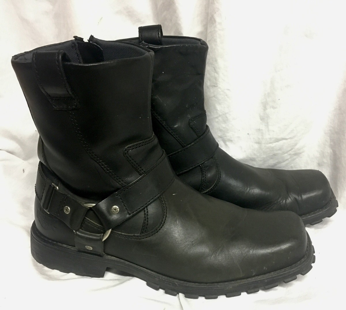 Harley Davidson Charleston Mens Boots 94232 Size 11 Black Leather