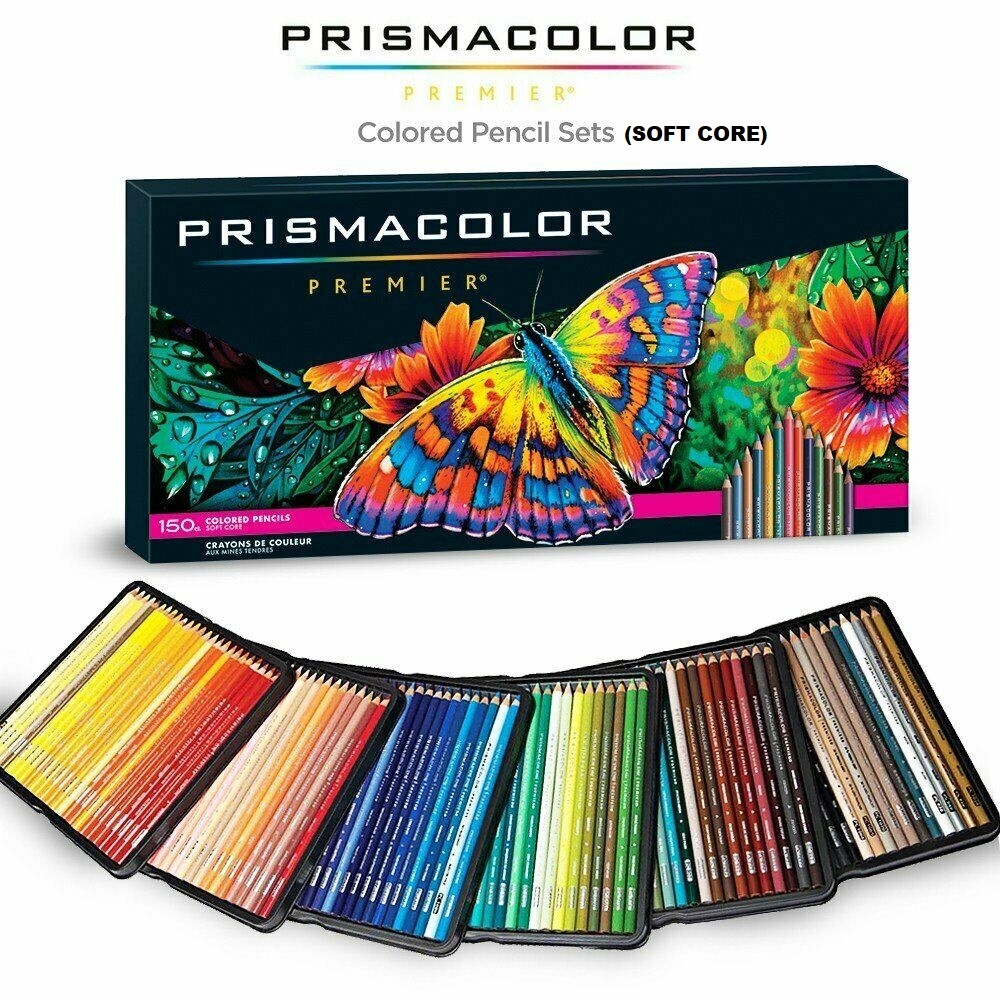 Prismacolor Premier Colored Pencils Set - Soft Core - Set of 150