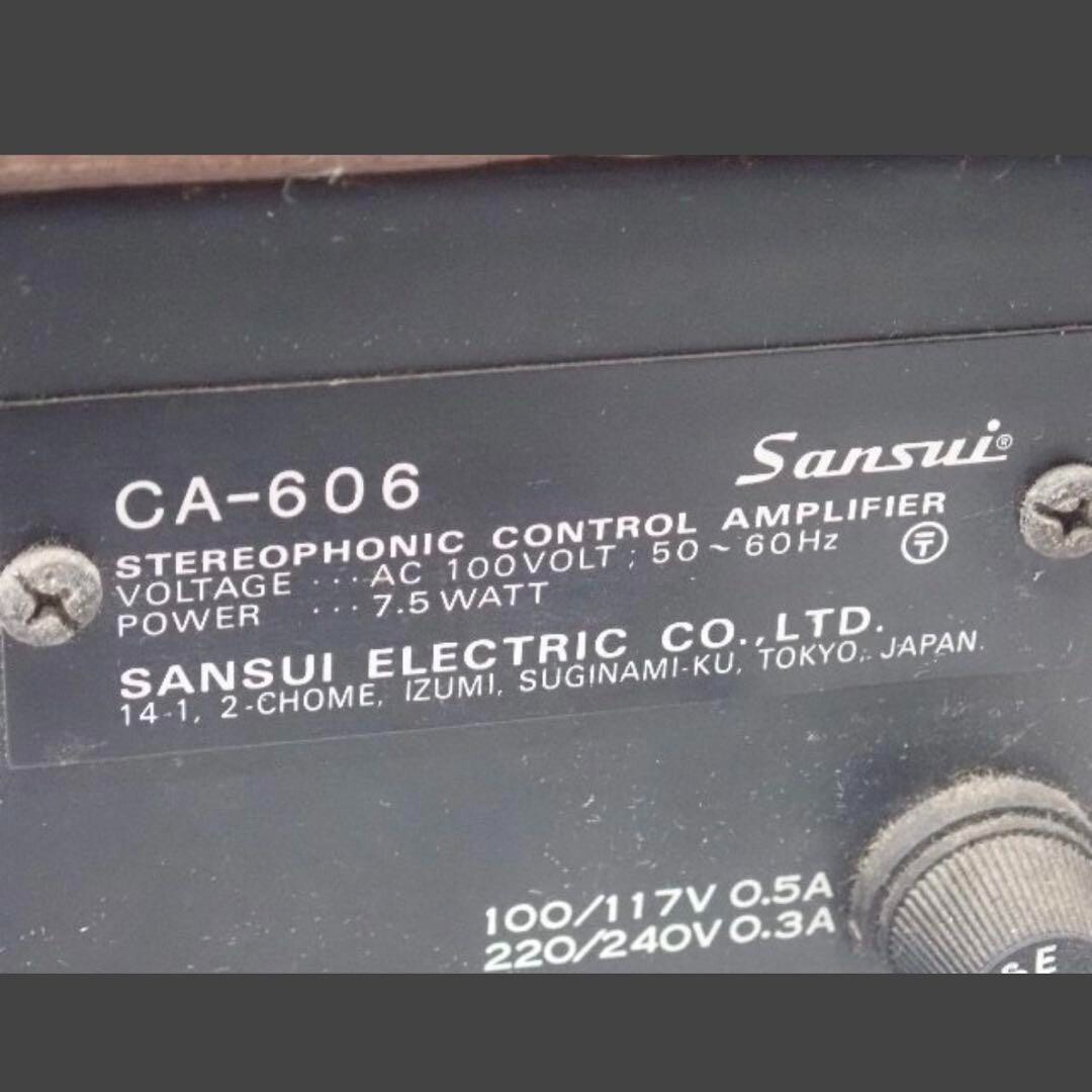 CA-606 Stereo Control Amplifier Vintage Preamp Sansui | eBay