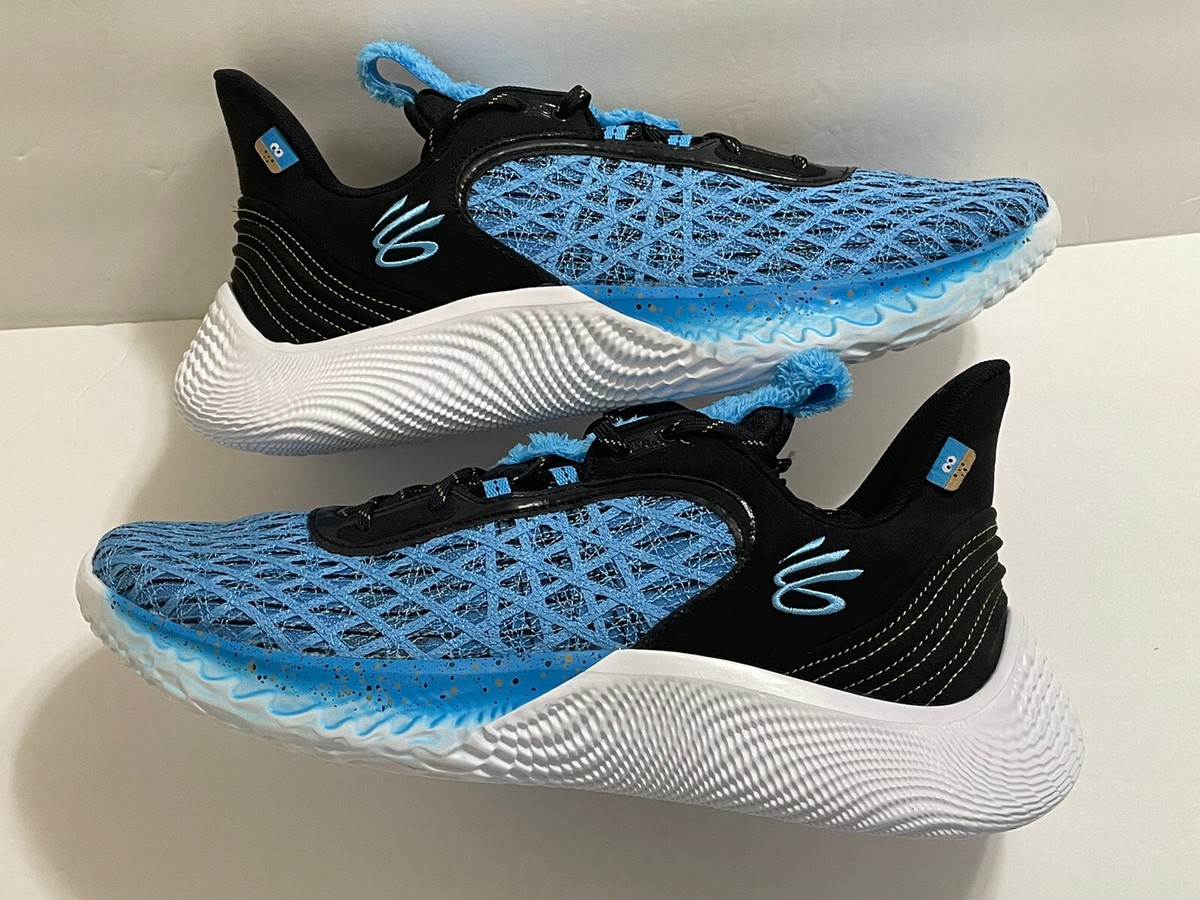 NEW Under Armour Curry Flow 9 Cookie Monster Bball Shoes Sesame