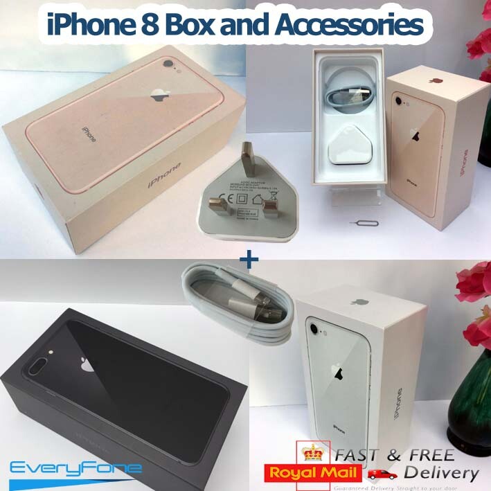 Original iPhone 8 box only with Accessories 64GB 256GB Gold Space