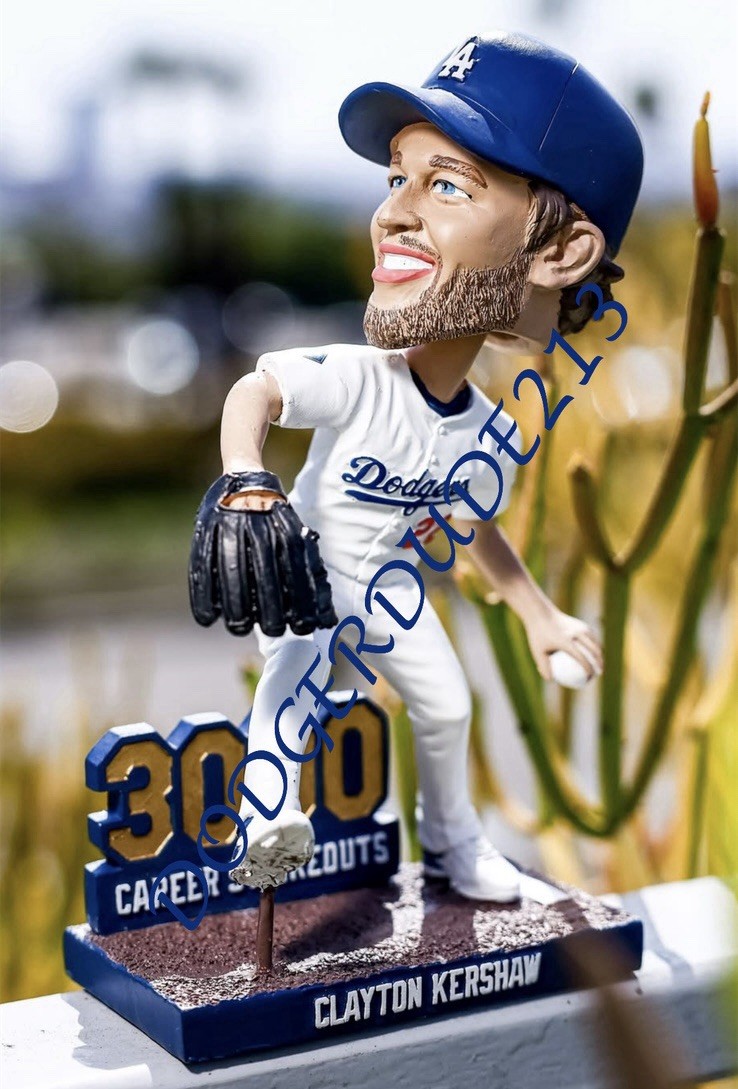 👑⚾️ Clayton Kershaw 3000 Strikeout LA Dodgers Bobblehead 9/20