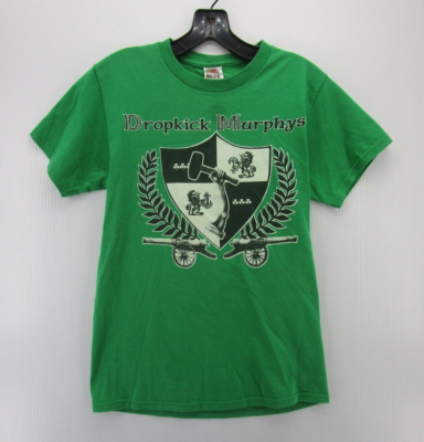 VINTAGE Dropkick Murphys Shirt Men Small Green Fruit Of The Loom