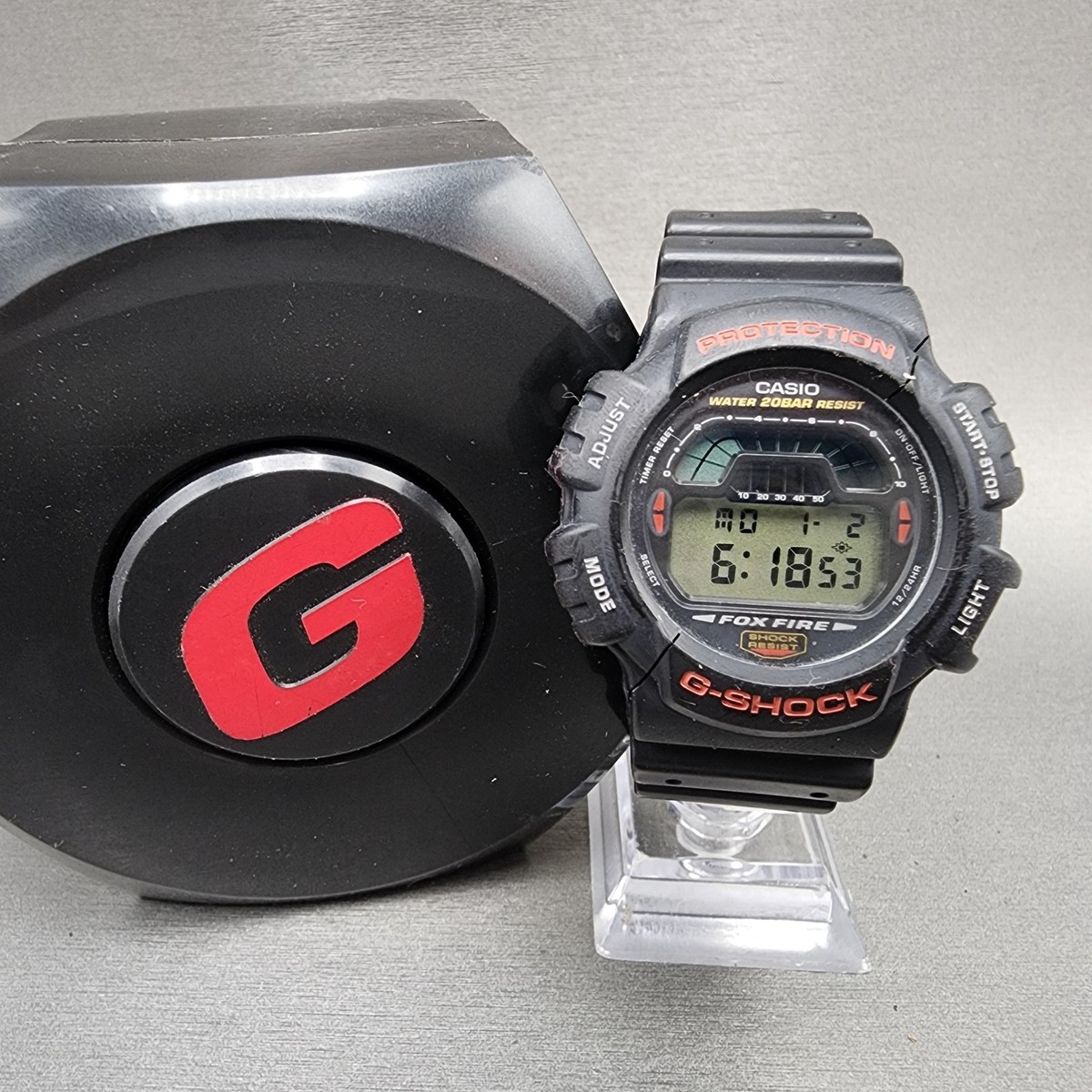 Casio G-Shock DW-8700 Watch Men 47mm Digital Black Alarm Chrono