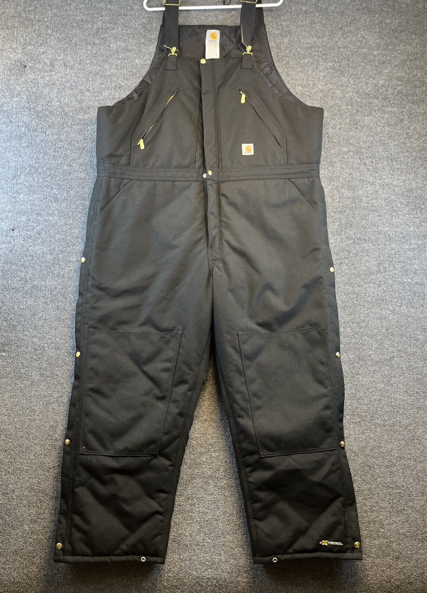 Carhartt Bib Overall 46x30 Yukon Extremes Arctic R33 Black Quilted