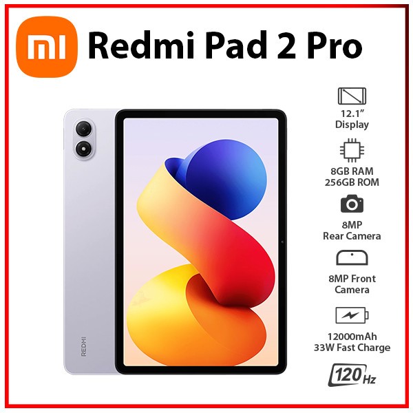 Wi-Fi) Xiaomi Redmi Pad 2 Pro 8GB+256GB PURPLE Octa Core Android
