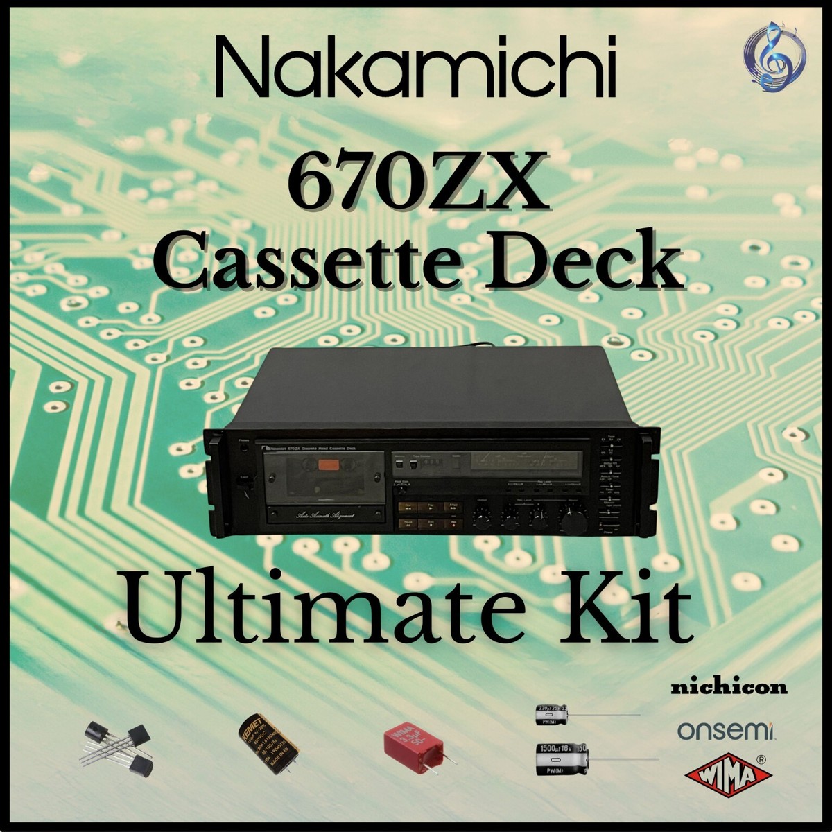 Nakamichi 670ZX Cassette Deck Ultimate Upgrade Kit Genuine Parts