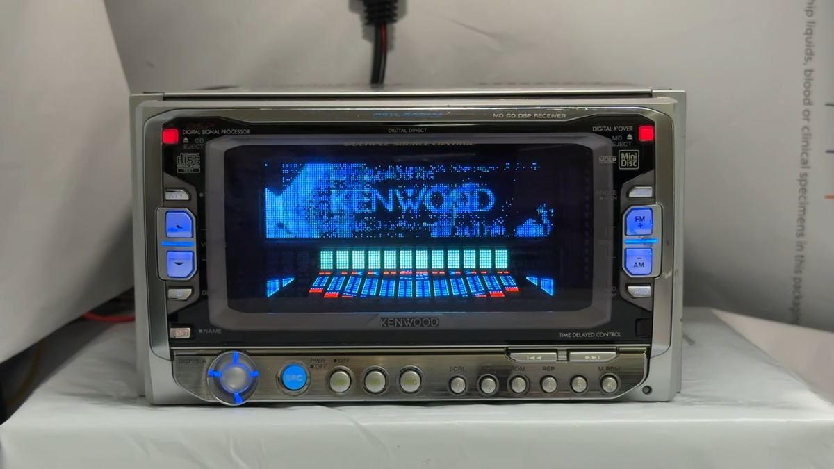 KENWOOD DPX-6021M JDM 2DIN CD MD Player w/ External Bluetooth Unit