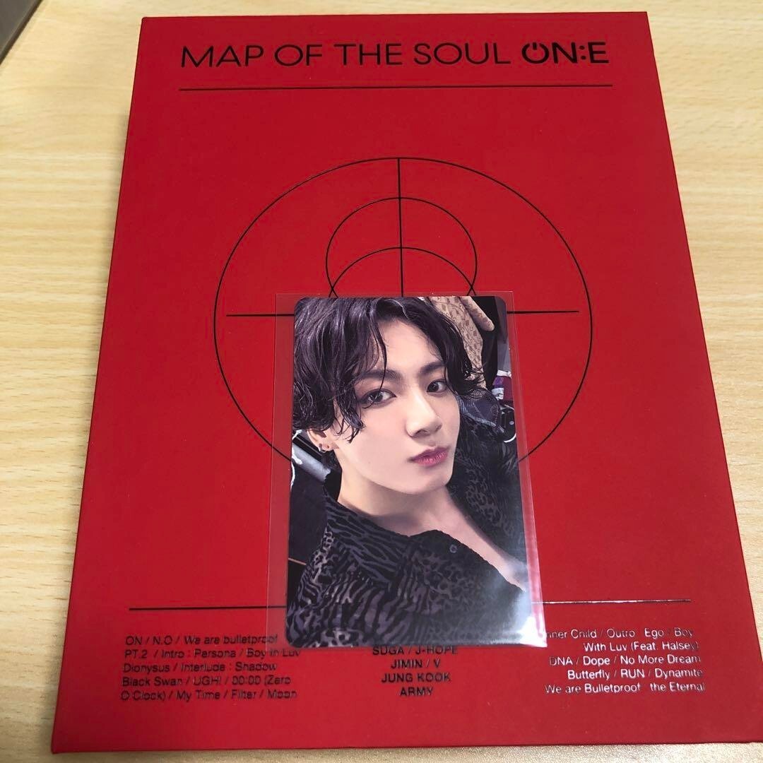 BTS MAP OF THE SOUL ON:E ONE DVD ver. official photocard JUNGKOOK