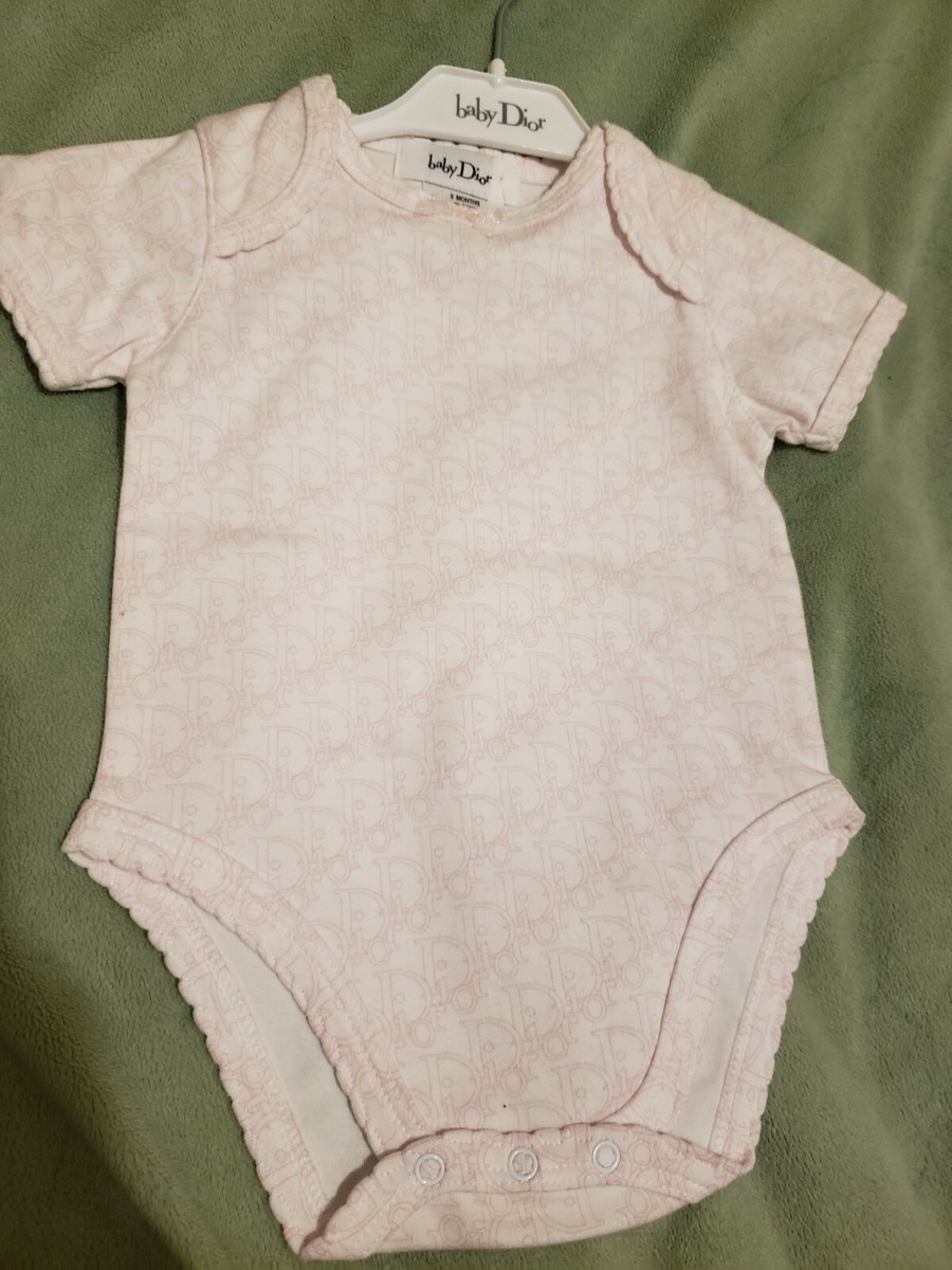 Christian Dior Baby One Piece Pink Logo For GIRL 3 Months NWT | eBay