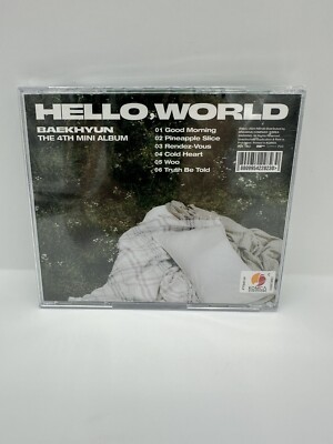 BAEKHYUN EXO Hello, World 4th Mini Album World Ver. AUTOGRAPH