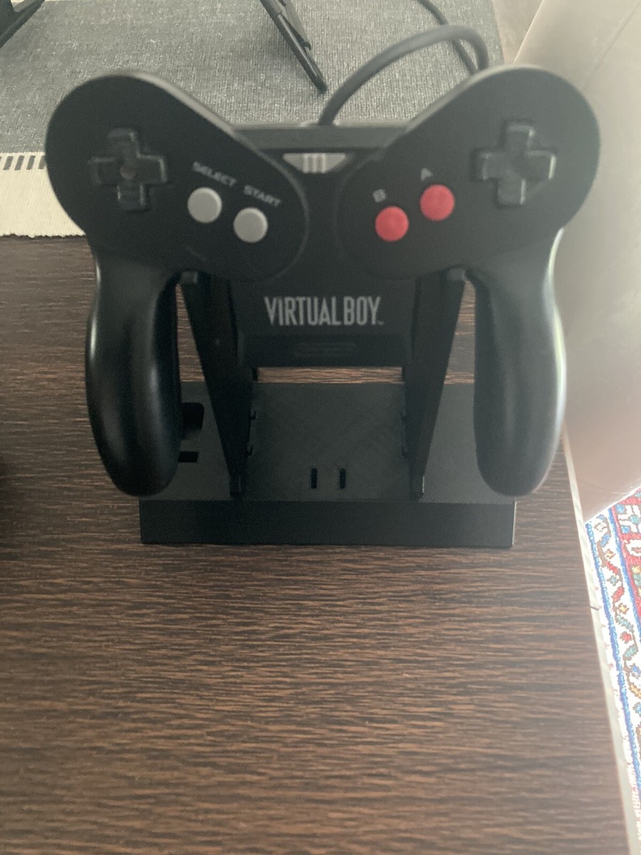 TESTED Nintendo VIRTUAL BOY-Controller-Power Cd-RED ALARM-Stands