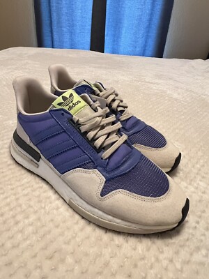 Adidas Originals ZX 500 RM Boost BD7867 Lilac/White Mens Size 9.5