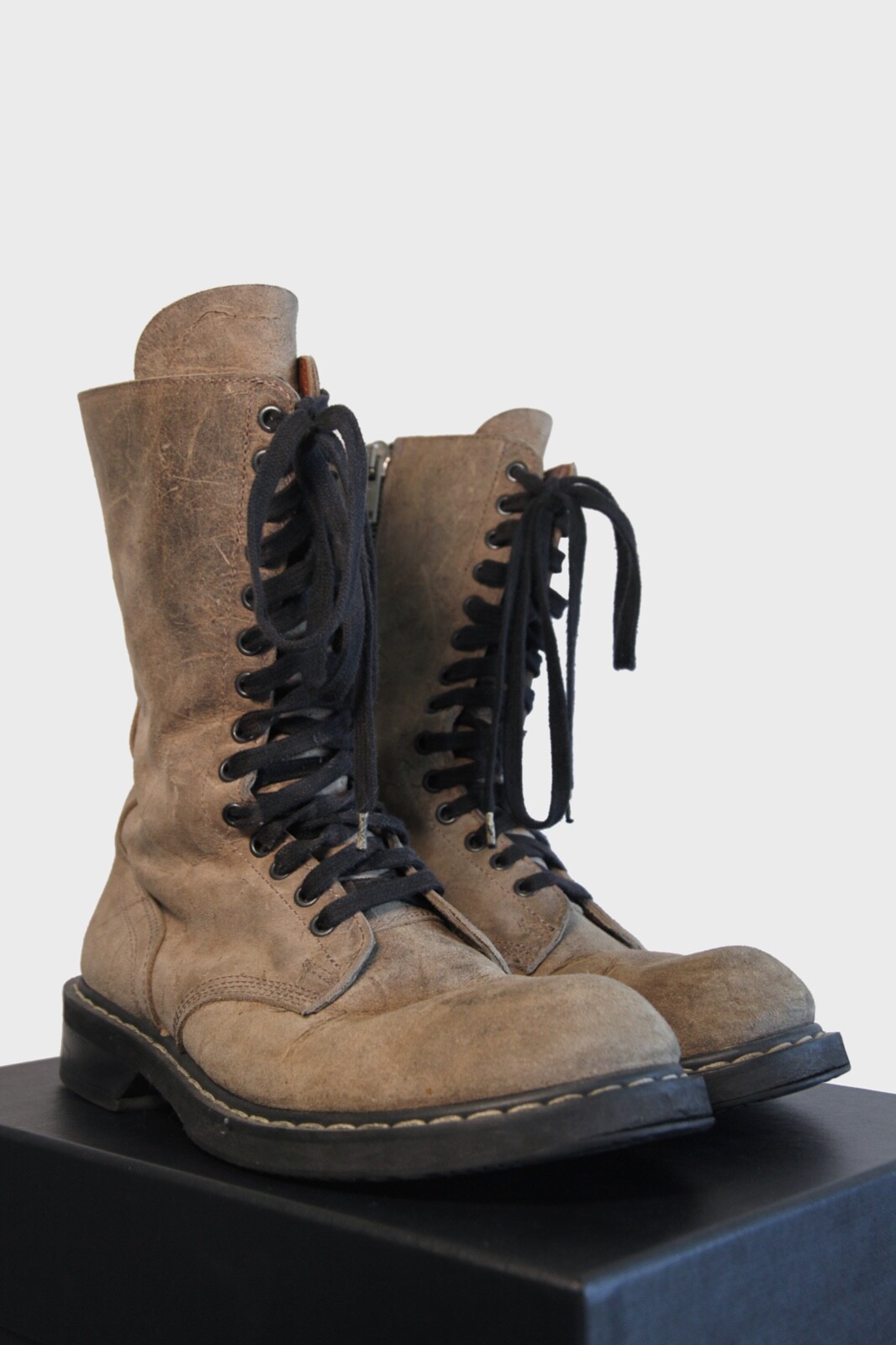Rick Owens DRKSHDW Army Abstract Combat Boots - Farfetch