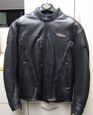 Harley Davidson Men's Leather Armored FXRG Jacket | Size Medium | eBay