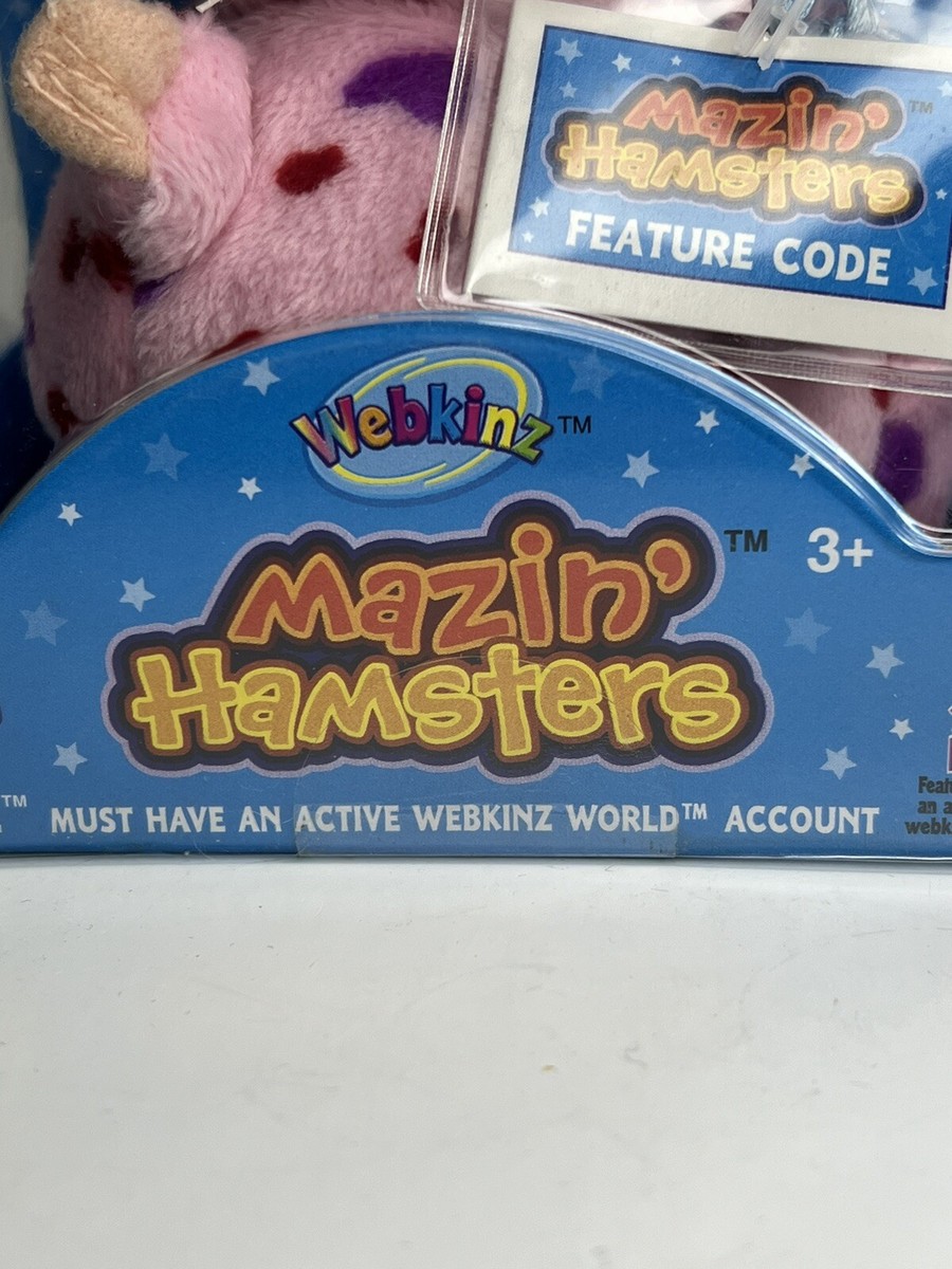 Cinnamon Webkinz Mazin Pink Hamster Hearts Sealed Unused Code