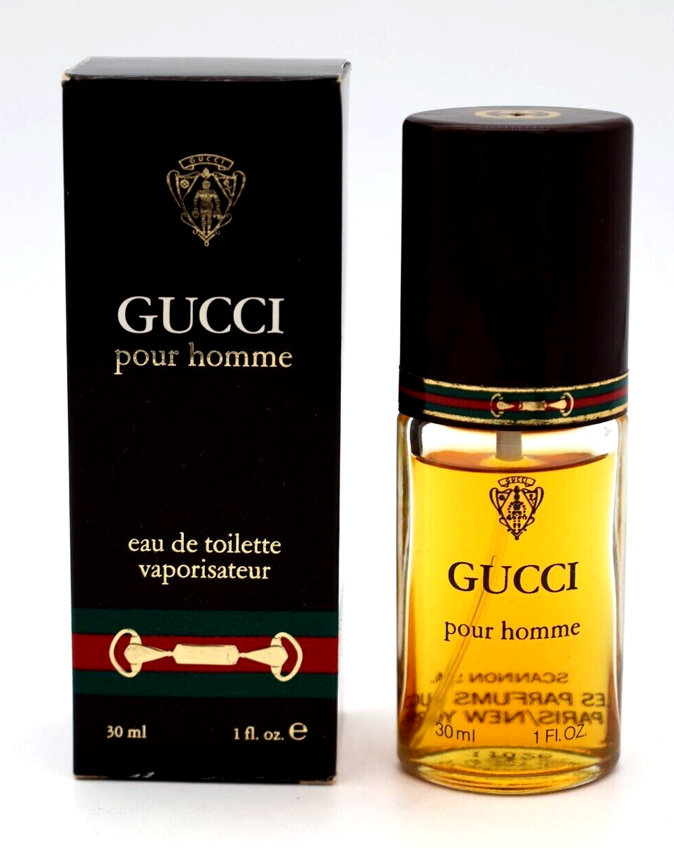 Vintage GUCCI POUR HOMME 30ml / 1 oz EDT Original Formula 1990s