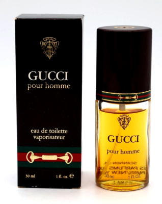 Vintage GUCCI POUR HOMME 30ml / 1 oz EDT Original Formula 1990s