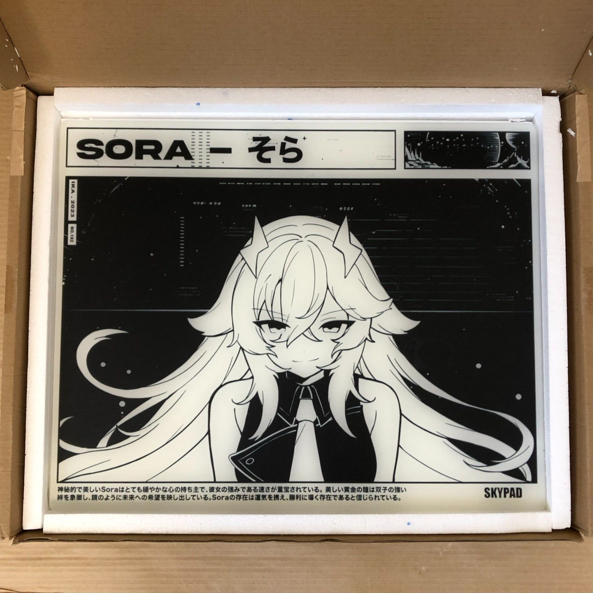 SKYPAD 3.0 Shiny Sora XL Glass Mouse Pad Limited Edition Used JP