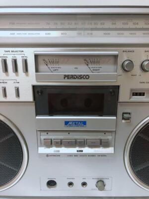 HITACHI TRK-8600RM Stereo Radio Cassette Recorder Silver Used