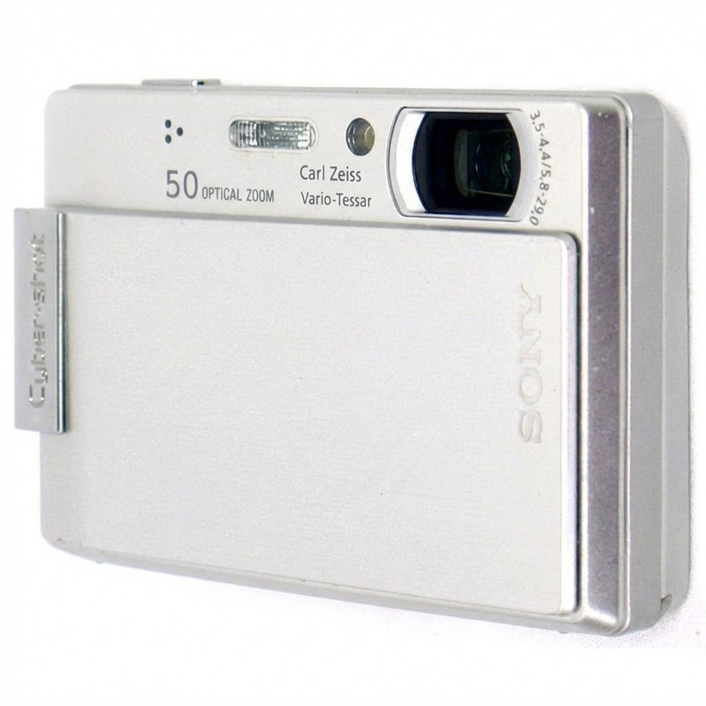 Sony Cyber-shot DSC-T100 8.1MP Digital Camera - Silver for sale