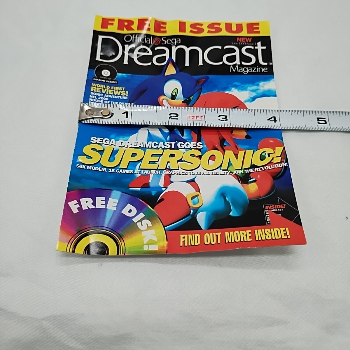 Vintage Free Issue Official Sega Dreamcast Magazine Flyer Sheet 4