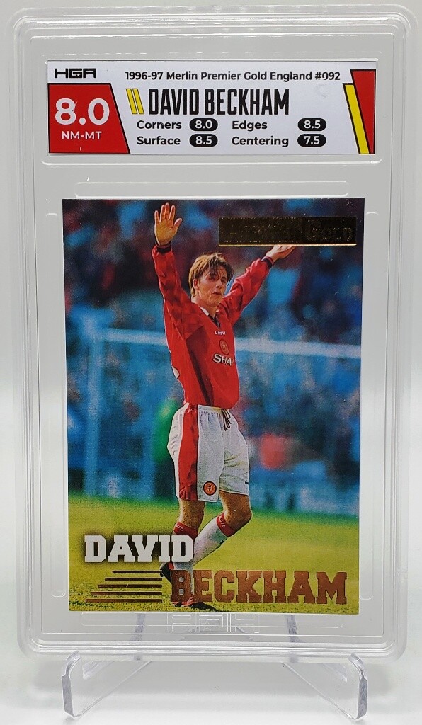 David Beckham Manchester United #092/161 - 1996-97 Merlin Premier