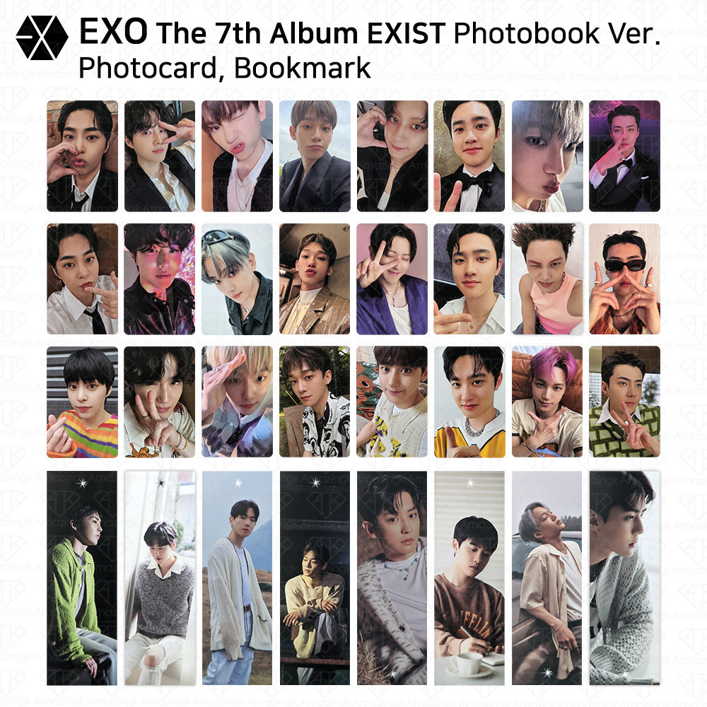 EXO The 7th Album EXIST Photobook Ver Official Photocard Bookmark