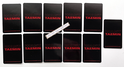 SHINee TAEMIN WANT Kihno Kit Black Red 2 Type ＆ 25 Photocards
