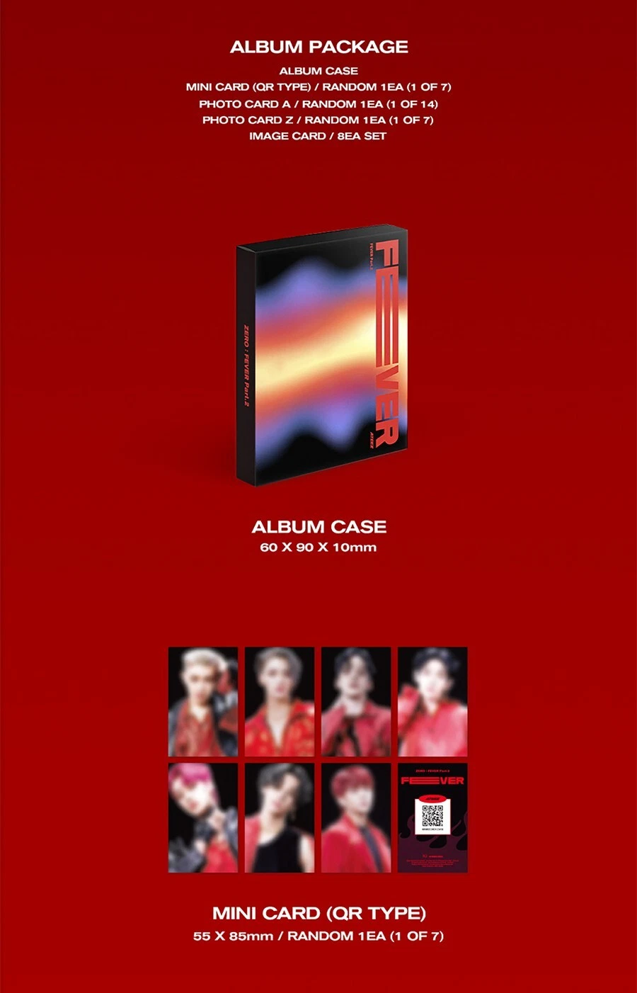 ATEEZ [ZERO : FEVER PART.2] Album PLATFORM Ver/QR+2 Photo Card+8