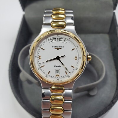 Longines Conquest Watch L1.615.3 Quartz white Dial 34.5mm w/Box