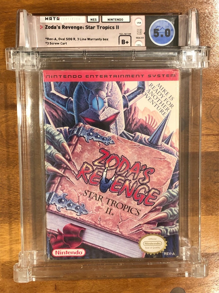 Zoda's Revenge Star Tropics II 2, Nintendo NES, New Sealed GRADED