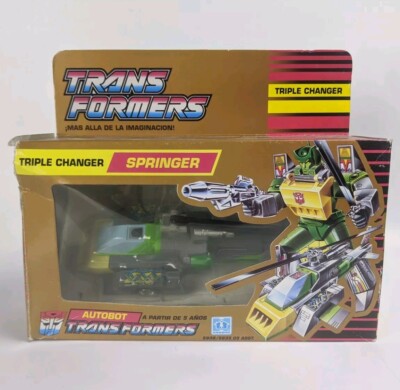 1990 G1 Transformers Classics Springer in Boxed & Complete Action