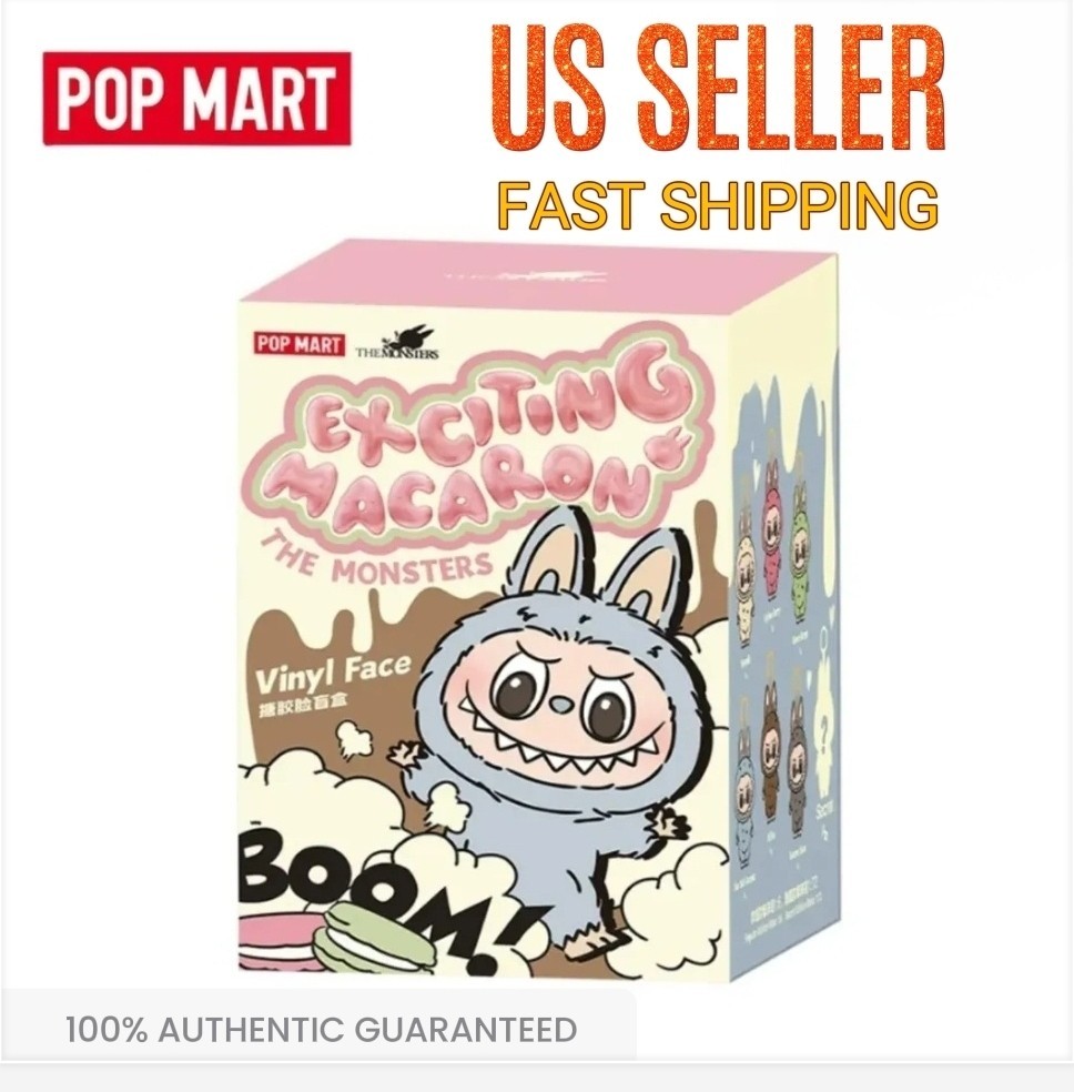NEW 100% AUTHENTIC POP MART LABUBU EXCITING MACARON MONSTER VINYL