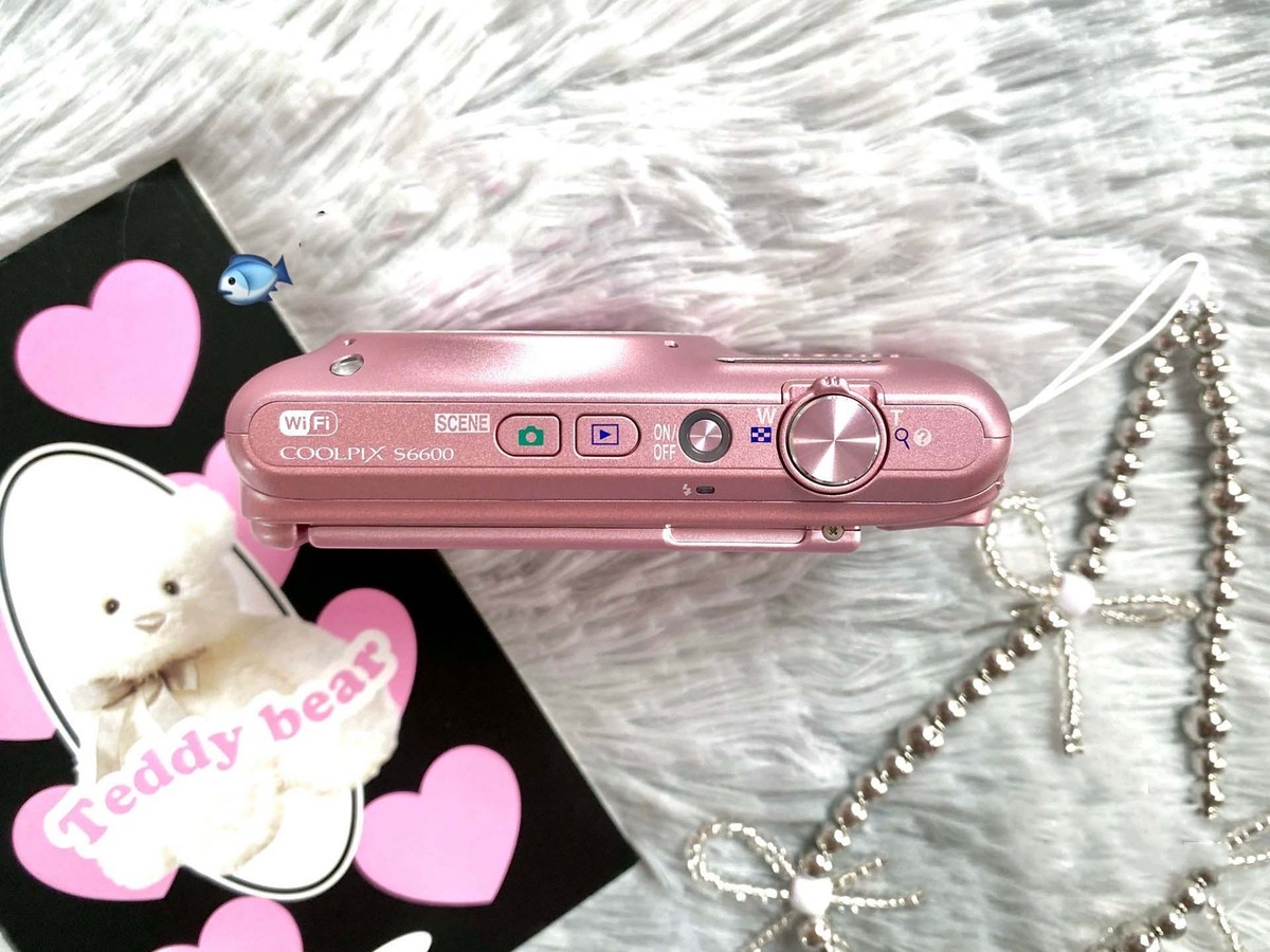 Nikon COOLPIX S6600 Pink 16.0MP Digital Camera ENGLISH language