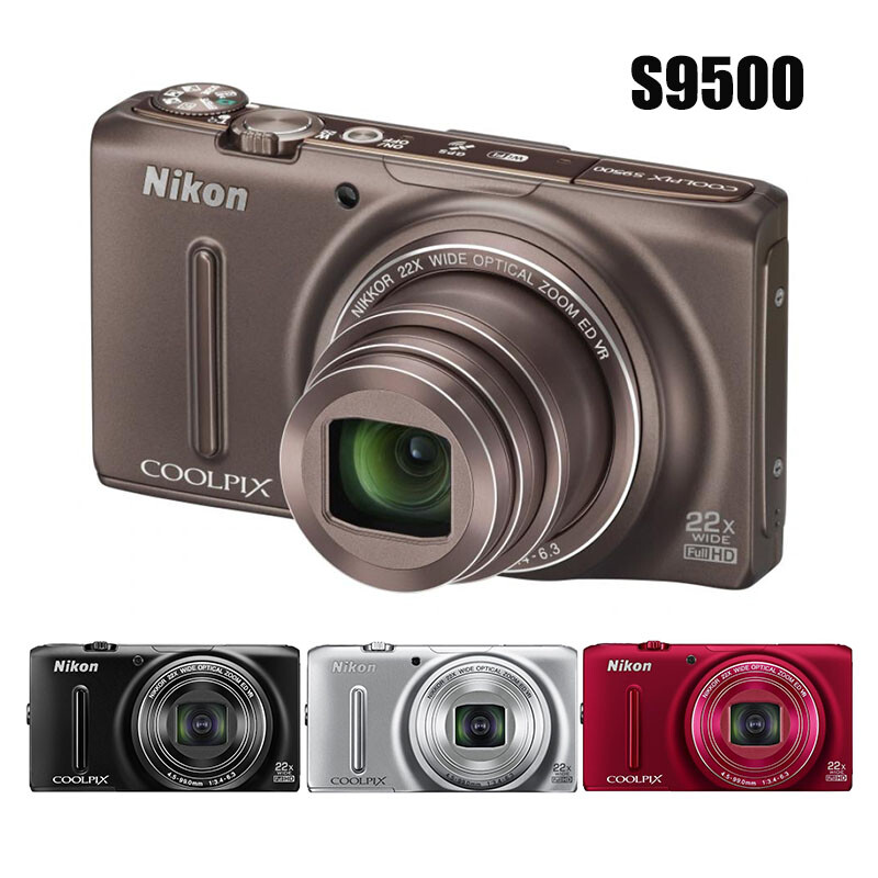 Nikon COOLPIX S9500 18.1MP Compact Digital Camera 22x Optical Zoom