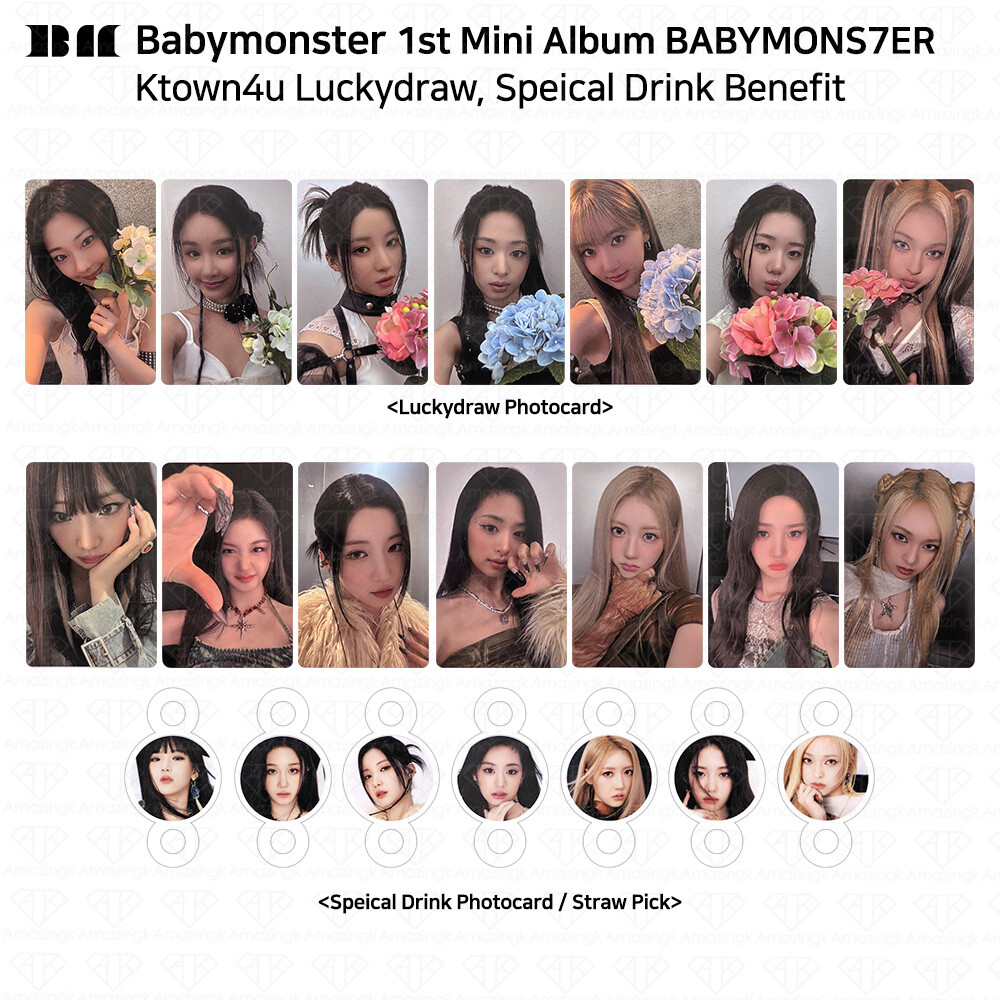 BABYMONSTER 1st Album BABYMONS7ER Ktown4u Luckydraw Photocard