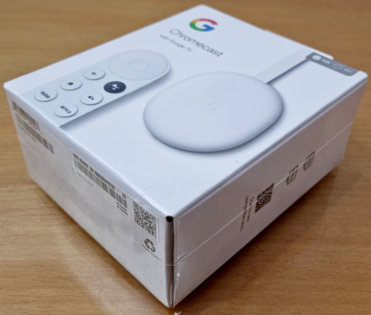 Google Chromecast HD with Google TV WIFI HDMI Digital SORRY OUT OF