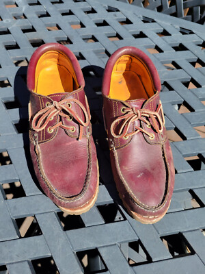 Timberland Handsewn 3 Eye Lug Mens Leather Boat Shoes 50009