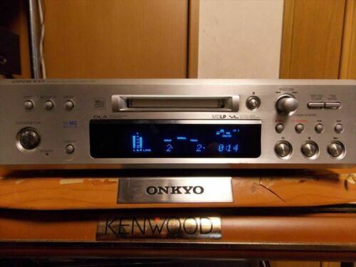 ONKYO Hi-MD Mini Disc Recorder MD-133 Silver High Speed Audio MDLP