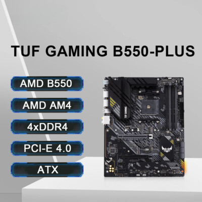 ASUS TUF GAMING B550-PLUS Motherboard Supports Ryzen 5 5600 R7