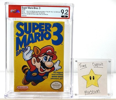 Super Mario Left Bros 3 SMB3 First Print NES Nintendo PSA 9.2 CIB