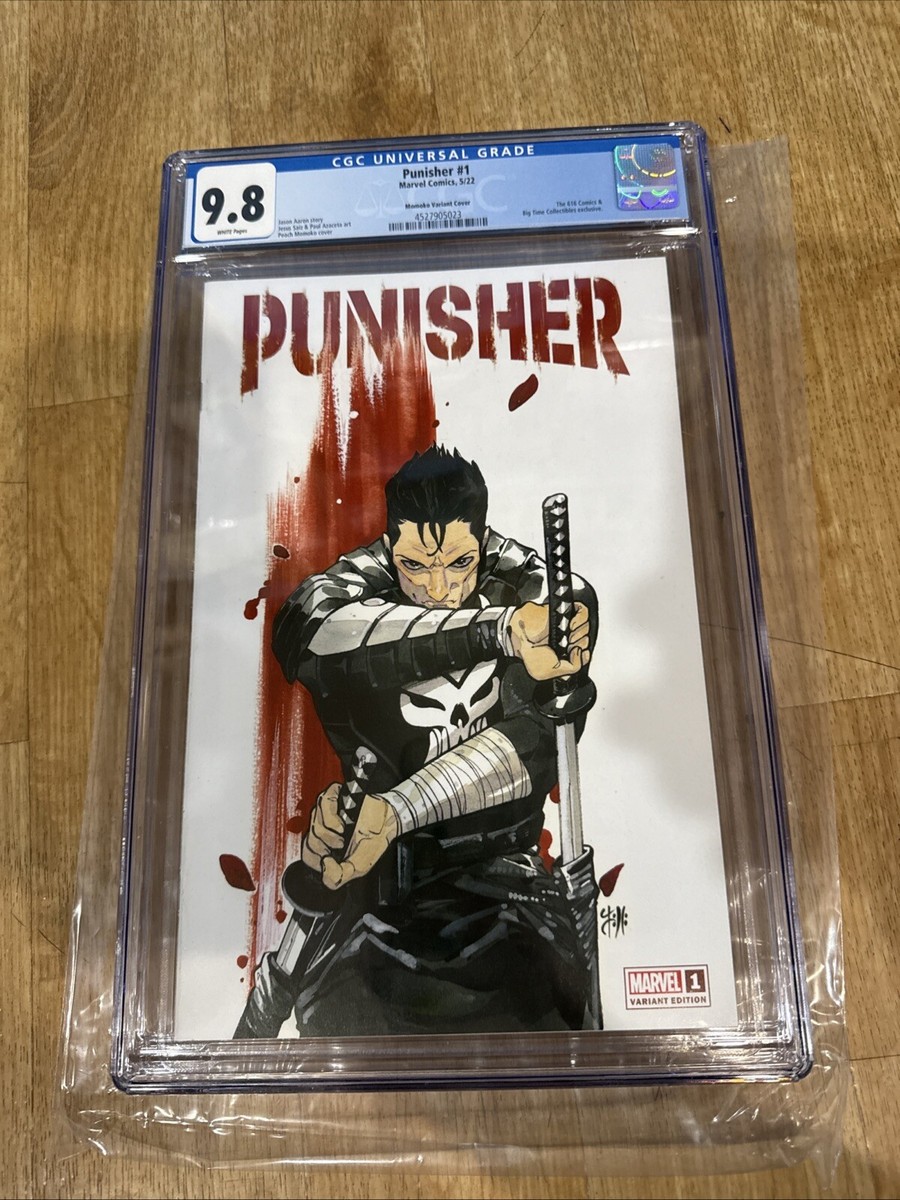 PUNISHER #1 (PEACH MOMOKO VARIANT)(2022) COMIC BOOK ~ Marvel Cgc
