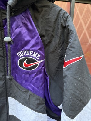 Supreme Nike Hooded Sport Jacket Purple | eBay UK