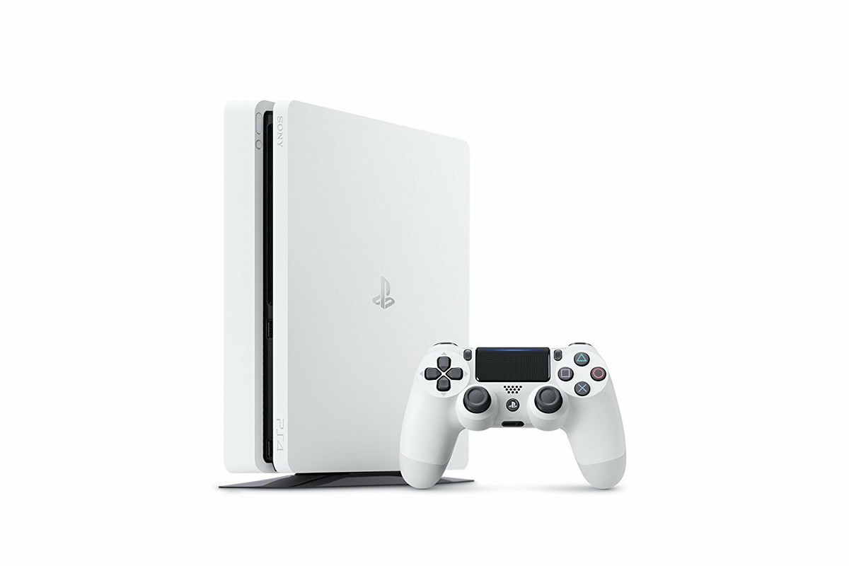 Sony PlayStation 4 Slim 500GB Glacier White Console w/Box Home