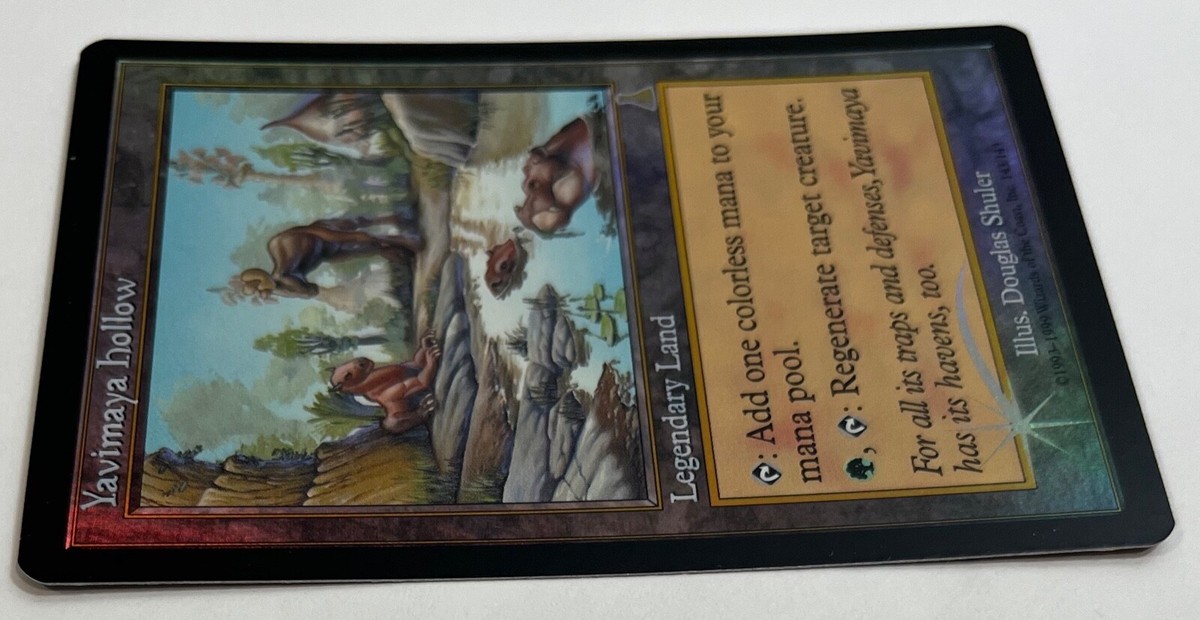 ヤヴィマヤのうろ穴 Foil 英語版 MTG 英語 Yavimaya hollow ヤヴィマヤ