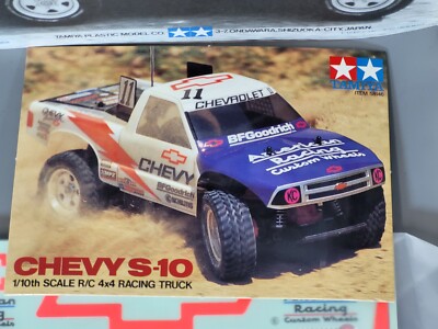 Rare Vintage New Tamiya 1/10 R/C Chevrolet Chevy S-10 4x4 Racing