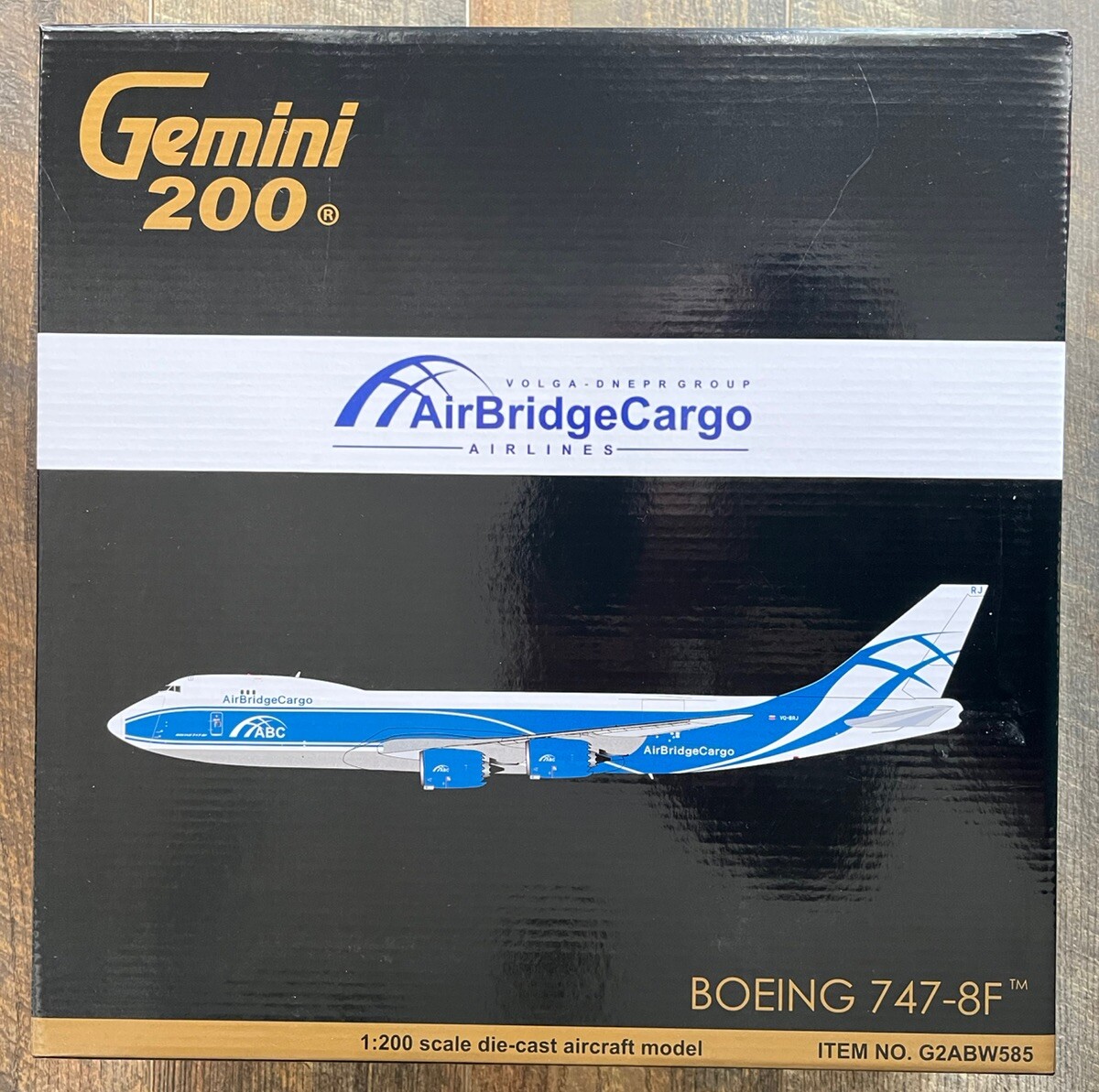 NEW GEMINI JETS 1:200 scale AIR BRIDGE CARGO BOEING 747-8F