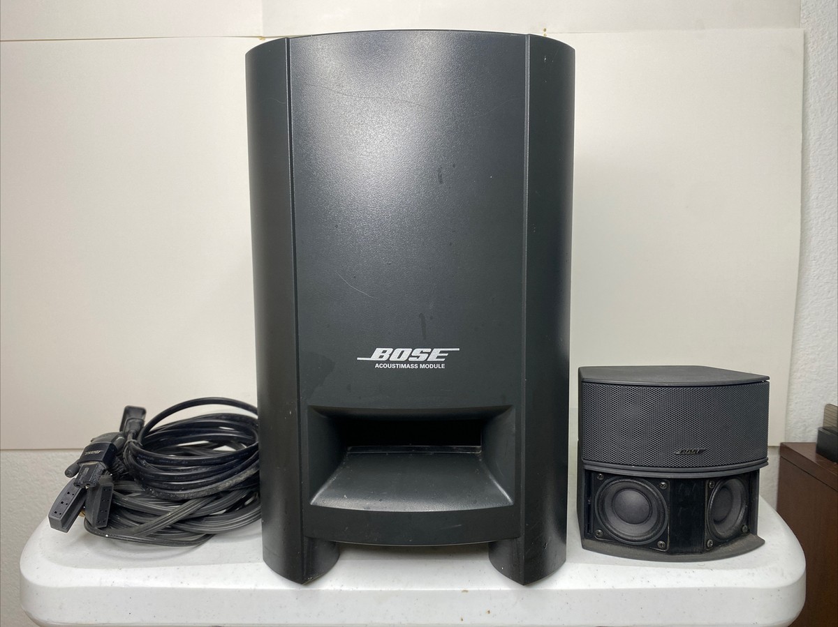 Bose PS3-2-1 Series II Powered Speaker Subwoofer W/Cables & 2