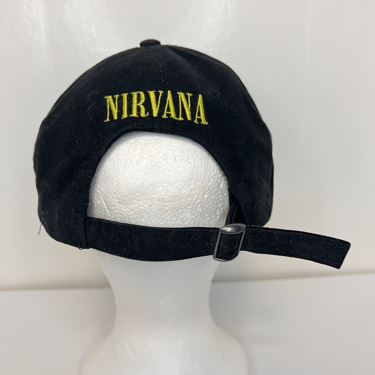 Nirvana Cap Black Smiley Face Logo Adjustable Rock Band Hat | eBay